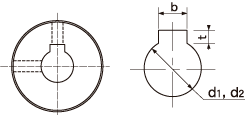 Dimensions of key groove shape