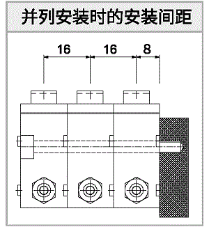 并列安装时的安装间距